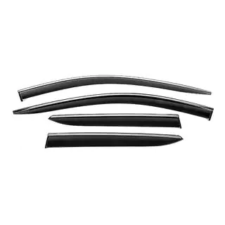 Window Deflectors with Chrome Trim Niken Luxury (2021-2023, 4 pcs) photo 1