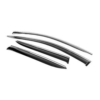 Window Deflectors with Chrome Trim Niken Luxury (2021-2023, 4 pcs) Kia Niro 2022– photo 2