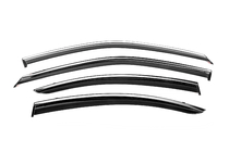 Lexus ES 2006-2011 Window Deflectors with Chrome Trim Niken Luxury (4 pcs) photo 1