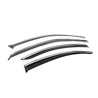 Window Deflectors with Chrome Trim Niken Luxury (4 pcs) photo 3