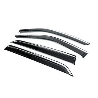 Window Deflectors with Chrome Trim Niken Luxury (4 pcs) photo 2