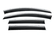 Nissan Murano 2014- Window Deflectors with Chrome Trim Niken Luxury (4 pcs) photo 1
