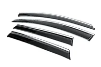 Nissan Murano 2014- Window Deflectors with Chrome Trim Niken Luxury (4 pcs) photo 2