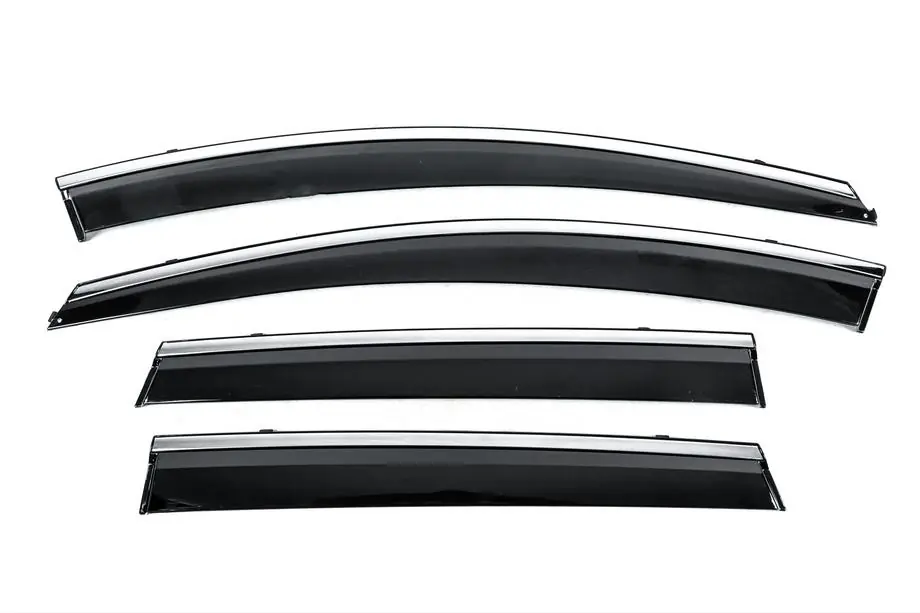 Nissan Murano 2014- Window Deflectors with Chrome Trim Niken Luxury (4 pcs) Image