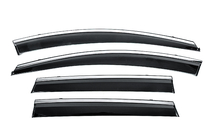 Renault Captur 2019- Window Deflectors with Chrome Trim Niken Luxury (4 pcs) photo 1
