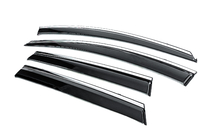 Renault Captur 2019- Window Deflectors with Chrome Trim Niken Luxury (4 pcs) photo 2