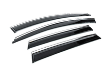 Renault Captur 2019- Window Deflectors with Chrome Trim Niken Luxury (4 pcs) photo 3