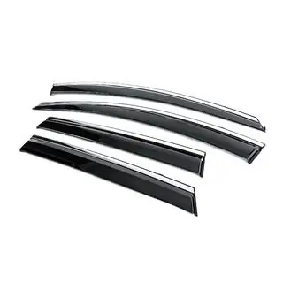 Window Deflectors with Chrome Trim Niken Luxury (4 pcs) photo 2
