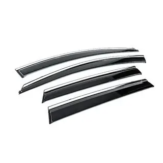 Window Deflectors with Chrome Trim Niken Luxury (4 pcs) photo 3