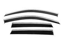 Seat Ateca 2016- Window Deflectors with Chrome Trim Niken Luxury (4 pcs) photo 1