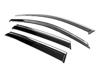 Seat Ateca 2016- Window Deflectors with Chrome Trim Niken Luxury (4 pcs) photo 2