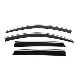 Window Deflectors with Chrome Trim Niken Luxury (4 pcs) photo 1
