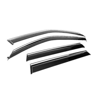 Window Deflectors with Chrome Trim Niken Luxury (4 pcs) photo 3
