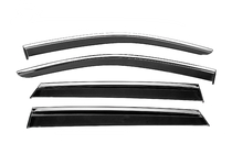 Subaru Outback 2019- Window Deflectors with Chrome Trim Niken Luxury (4 pcs) photo 1