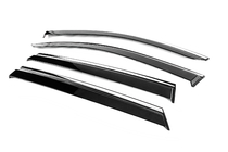 Subaru Outback 2019- Window Deflectors with Chrome Trim Niken Luxury (4 pcs) photo 2