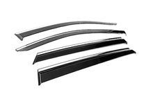 Subaru Outback 2019- Window Deflectors with Chrome Trim Niken Luxury (4 pcs) photo 3