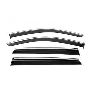 Window Deflectors with Chrome Trim Niken Luxury (4 pcs) Subaru Outback 2019- photo 1