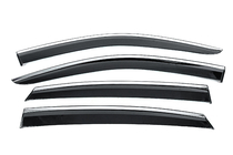 Toyota Venza 2020- Window Deflectors with Chrome Trim Niken Luxury (4 pcs) photo 1