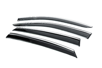 Toyota Venza 2020- Window Deflectors with Chrome Trim Niken Luxury (4 pcs) photo 2