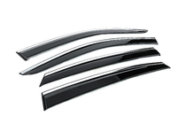 Toyota Venza 2020- Window Deflectors with Chrome Trim Niken Luxury (4 pcs) photo 3