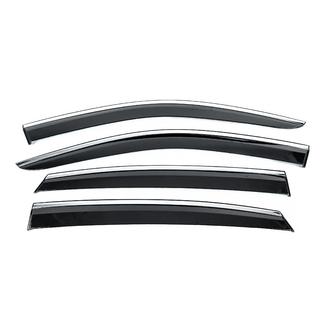 Window Deflectors with Chrome Trim Niken Luxury (4 pcs) photo 1