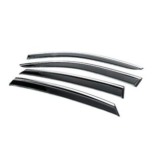 Window Deflectors with Chrome Trim Niken Luxury (4 pcs) photo 2