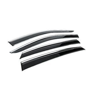 Window Deflectors with Chrome Trim Niken Luxury (4 pcs) photo 3