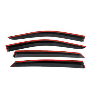 Window Deflectors with Chrome Trim Niken Luxury (4 pcs) photo 4