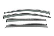 Toyota Prius 2015-2022 Window Deflectors with Chrome Trim Niken Luxury (4 pcs) photo 1