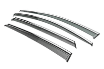Toyota Prius 2015-2022 Window Deflectors with Chrome Trim Niken Luxury (4 pcs) photo 2