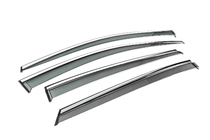 Toyota Prius 2015-2022 Window Deflectors with Chrome Trim Niken Luxury (4 pcs) photo 3