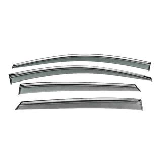 Window Deflectors with Chrome Trim Niken Luxury (4 pcs) photo 1