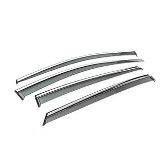 Window Deflectors with Chrome Trim Niken Luxury (4 pcs) photo 3