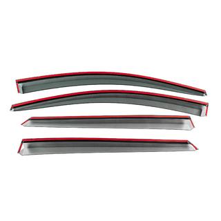 Window Deflectors with Chrome Trim Niken Luxury (4 pcs) photo 4