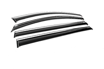 Toyota Sienna 2020- Window Deflectors with Chrome Trim Niken Luxury (4 pcs) photo 3