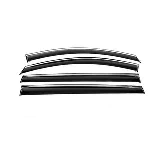 Window Deflectors with Chrome Trim Niken Luxury (4 pcs) photo 1
