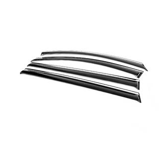 Window Deflectors with Chrome Trim Niken Luxury (4 pcs) photo 2