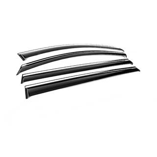 Window Deflectors with Chrome Trim Niken Luxury (4 pcs) photo 3