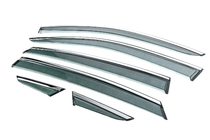 Toyota Venza 2020- Window Deflectors with Chrome Trim Niken Luxury (6 pcs) photo 2