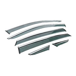 Window Deflectors with Chrome Trim Niken Luxury (6 pcs) photo 3
