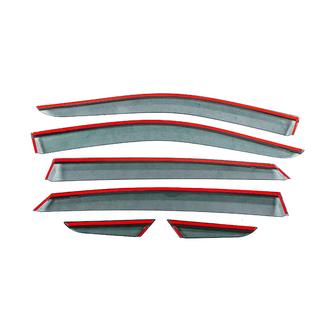 Window Deflectors with Chrome Trim Niken Luxury (6 pcs) photo 4