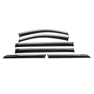 Window Deflectors with Chrome Trim Niken Luxury (6 pcs)