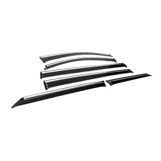 Window Deflectors with Chrome Trim Niken Luxury (6 pcs) Toyota Sienna 2010-2020 photo 3