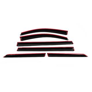 Window Deflectors with Chrome Trim Niken Luxury (6 pcs) Toyota Sienna 2010-2020 photo 4