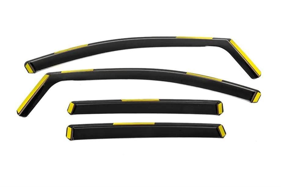 Honda Civic Sedan VIII 2006-2011 In-Channel Wind Deflectors Niken Luxury (4 pcs) Image