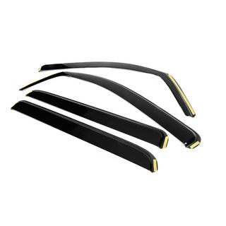 In-Channel Window Deflectors Niken Luxury (2014-2021, CrewMax/Crew Cab, 4 pcs) photo 2