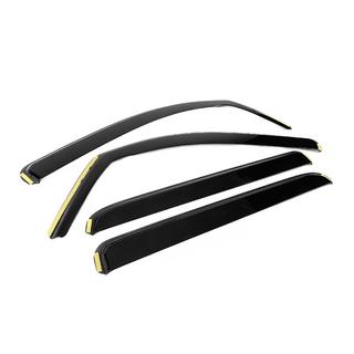 In-Channel Window Deflectors Niken Luxury (2014-2021, CrewMax/Crew Cab, 4 pcs) photo 3