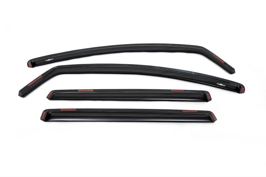 Toyota Tundra 2021- In-Channel Window Deflectors Niken Luxury (CrewMax/Crew Cab, 4 pcs) Image