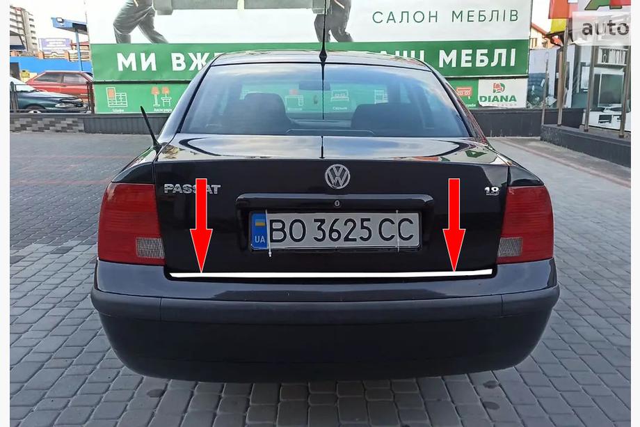 Volkswagen Passat B5 1997-2005 Trunk Trim SD 1996-2001 Stainless Steel Image