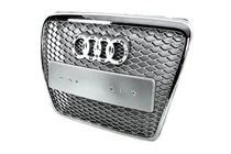 Audi A6 C6 2004-2011 Front Grille RS-Style (Grey with Chrome) photo 7